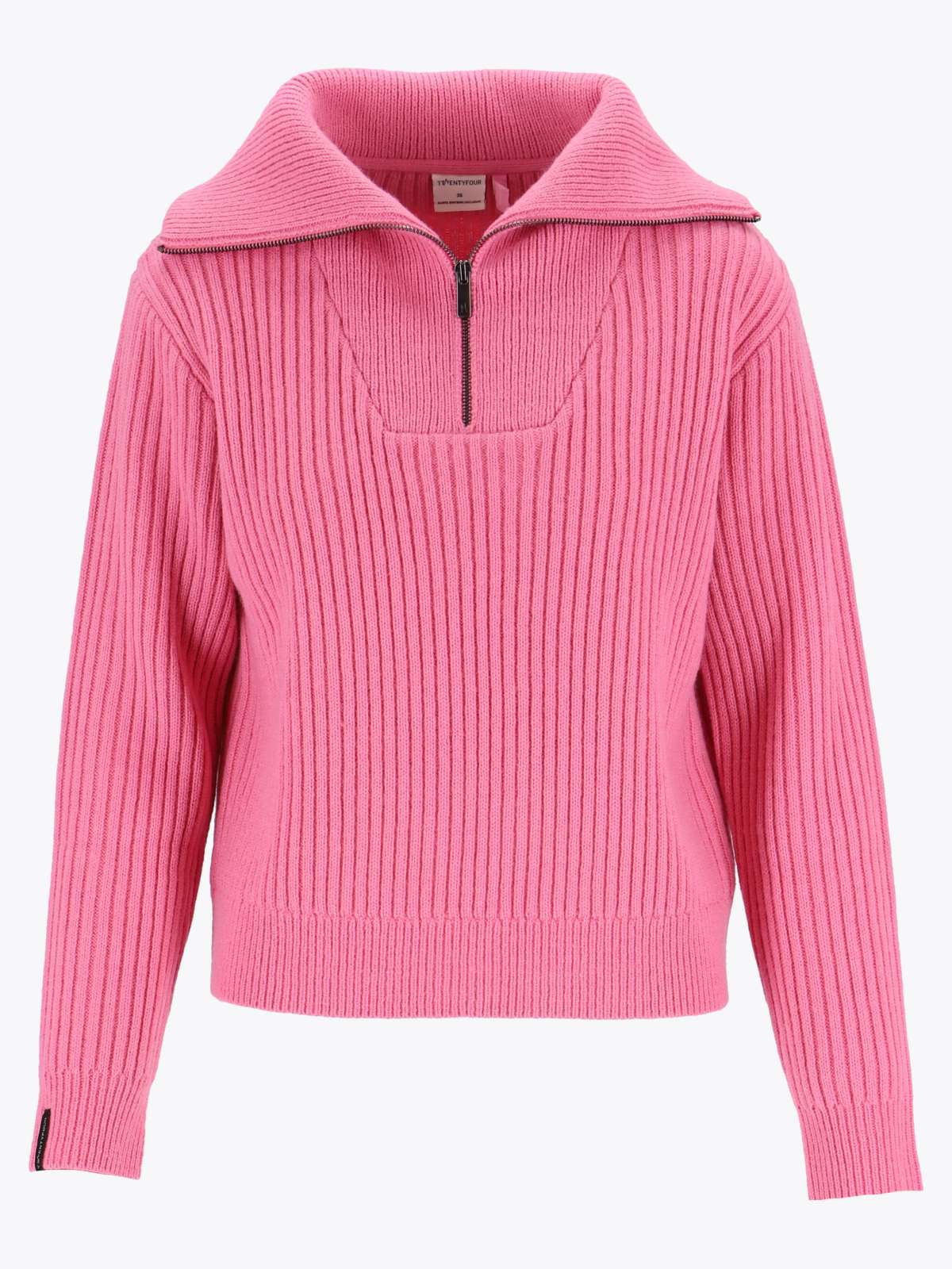 Twentyfour Mode Rib HZ Knit D - Rosa | Twentyfour.no