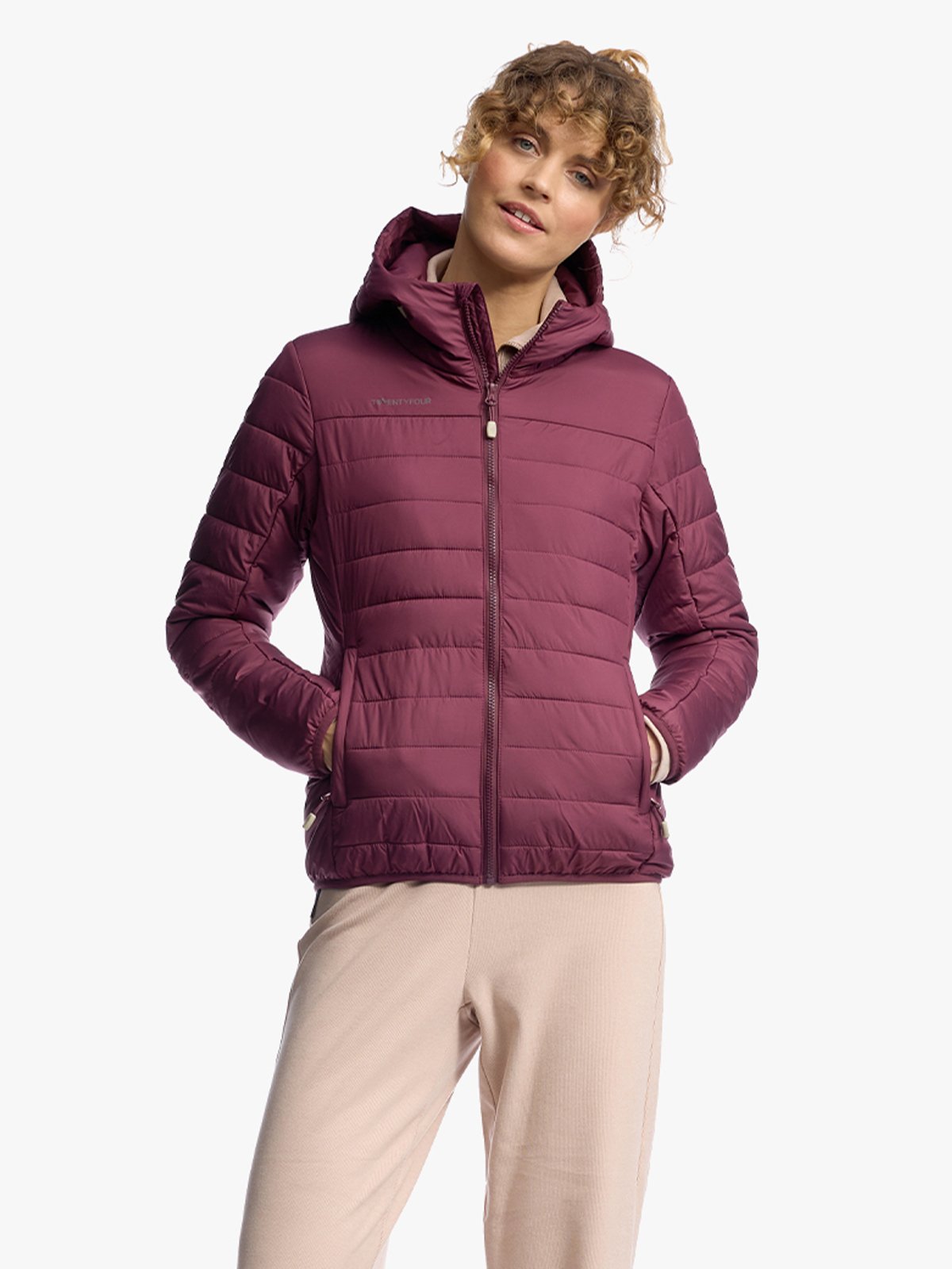 Twentyfour Mode Thermal Jakke D M Burgunder