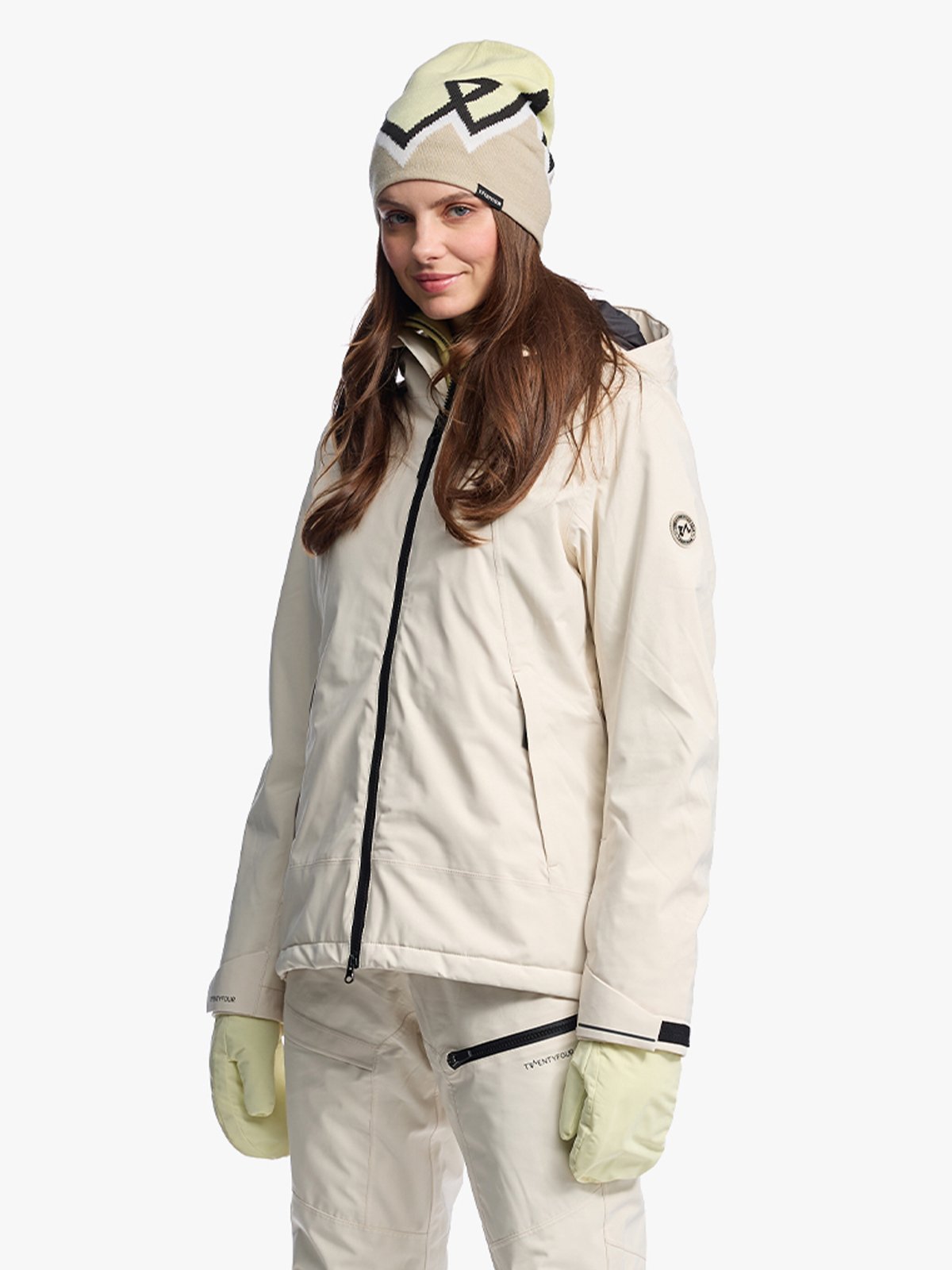 Twentyfour Aurora Warm Jakke D Gråhvit