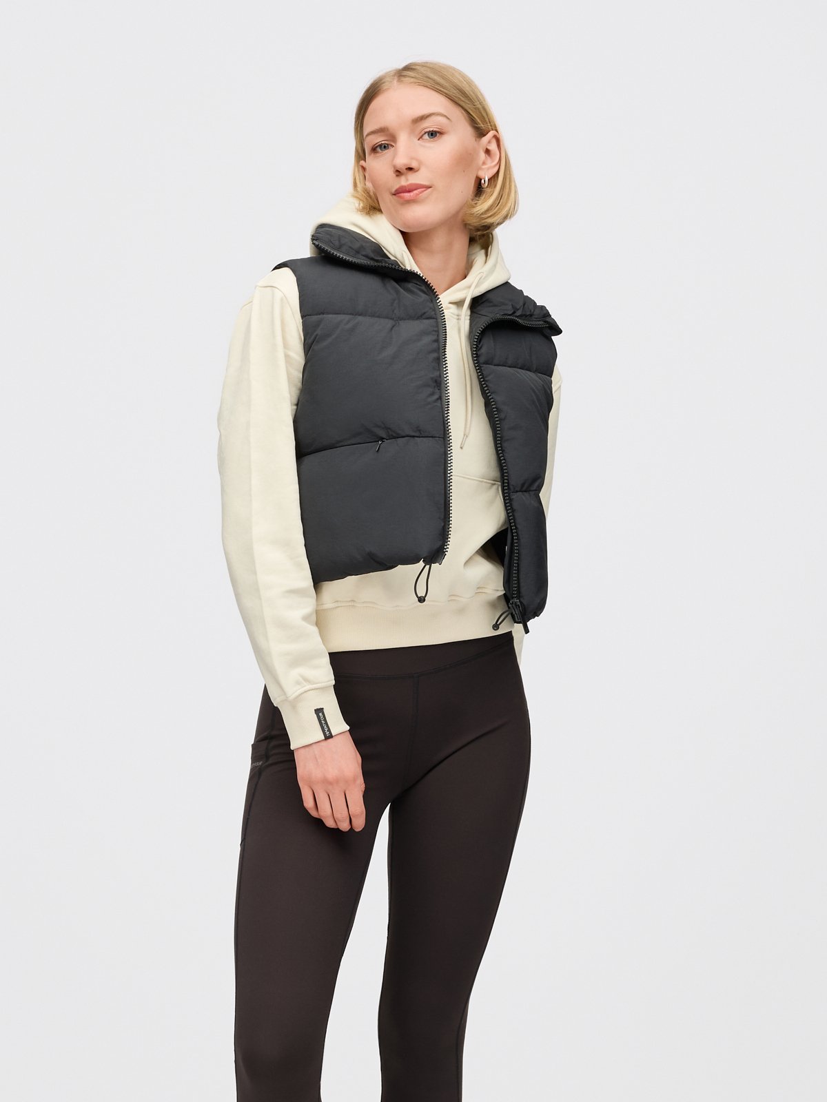 Twentyfour Mode Ava Puffy Vest D Sort