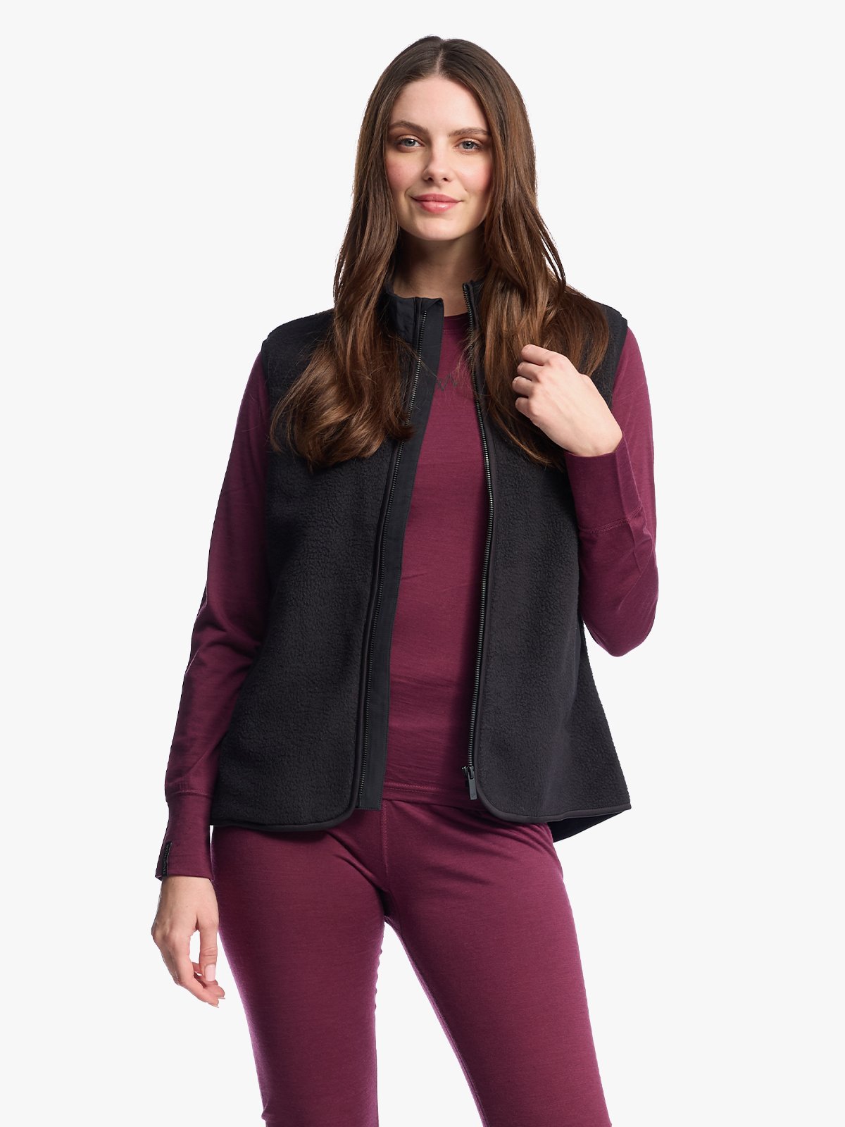 Twentyfour Aurora Pile Vest D Sort