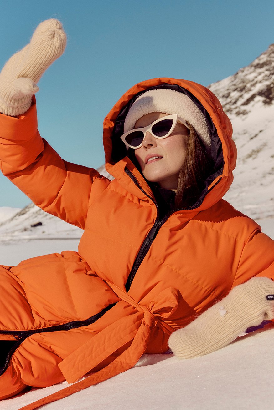 Twentyfour Mode Milla Parka D Tomatrød