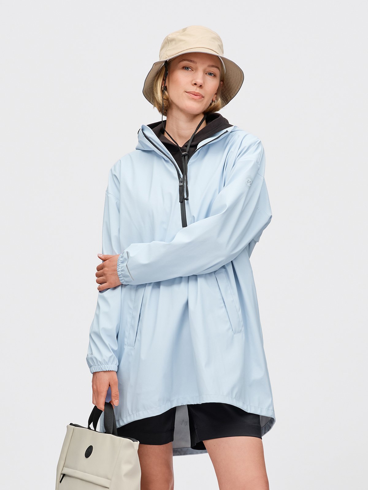 Twentyfour Mode PU Poncho D Frostblå