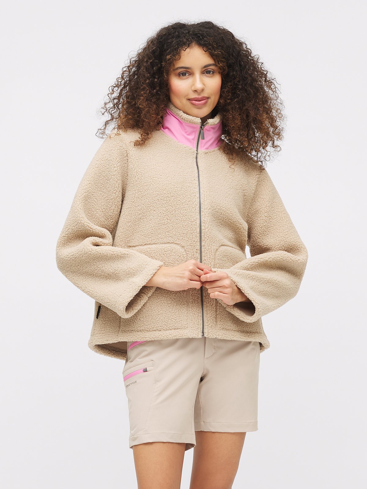 Twentyfour Popsi Pile Jakke D Beige