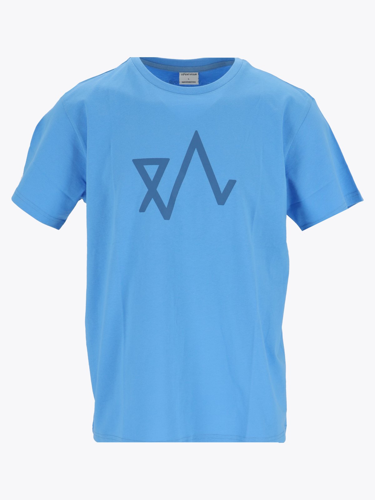 Twentyfour Logo T-skjorte H Asurblå