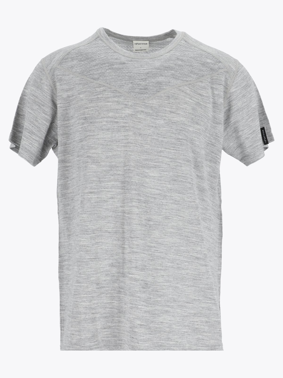 Twentyfour Flåm 2.0 Ull T-skjorte H Gråmelert