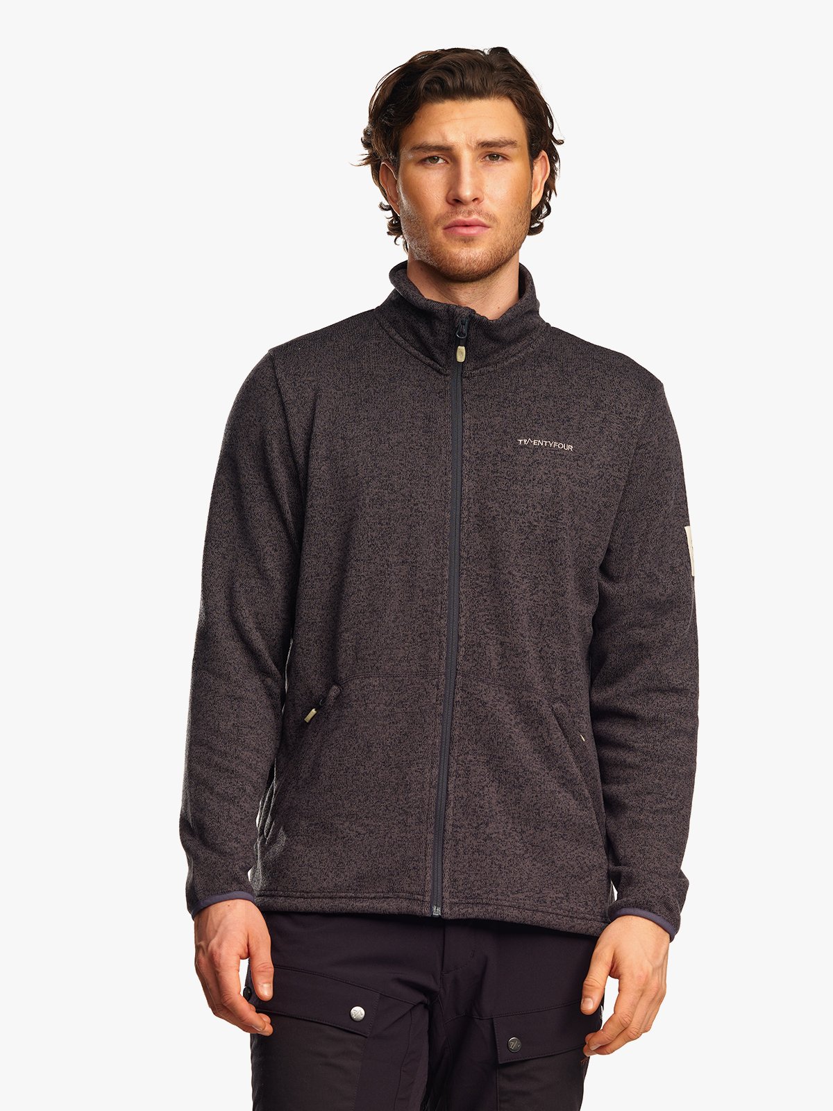 Twentyfour Finse Knitfleece H Skyggesort