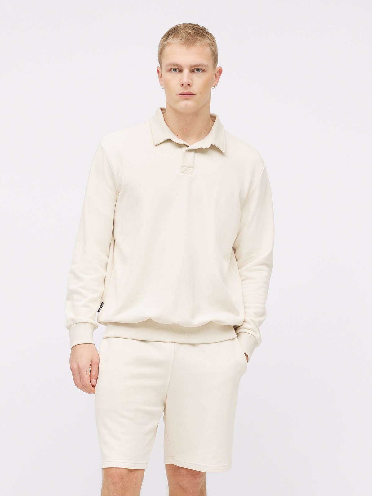 Twentyfour Mode Polo Sweater H Gråhvit