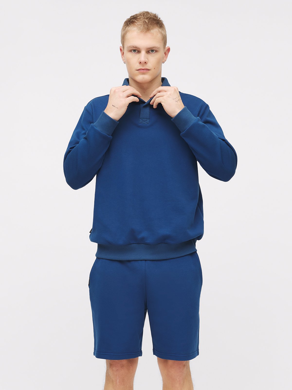 Twentyfour Mode Polo Sweater H Mørk Blå