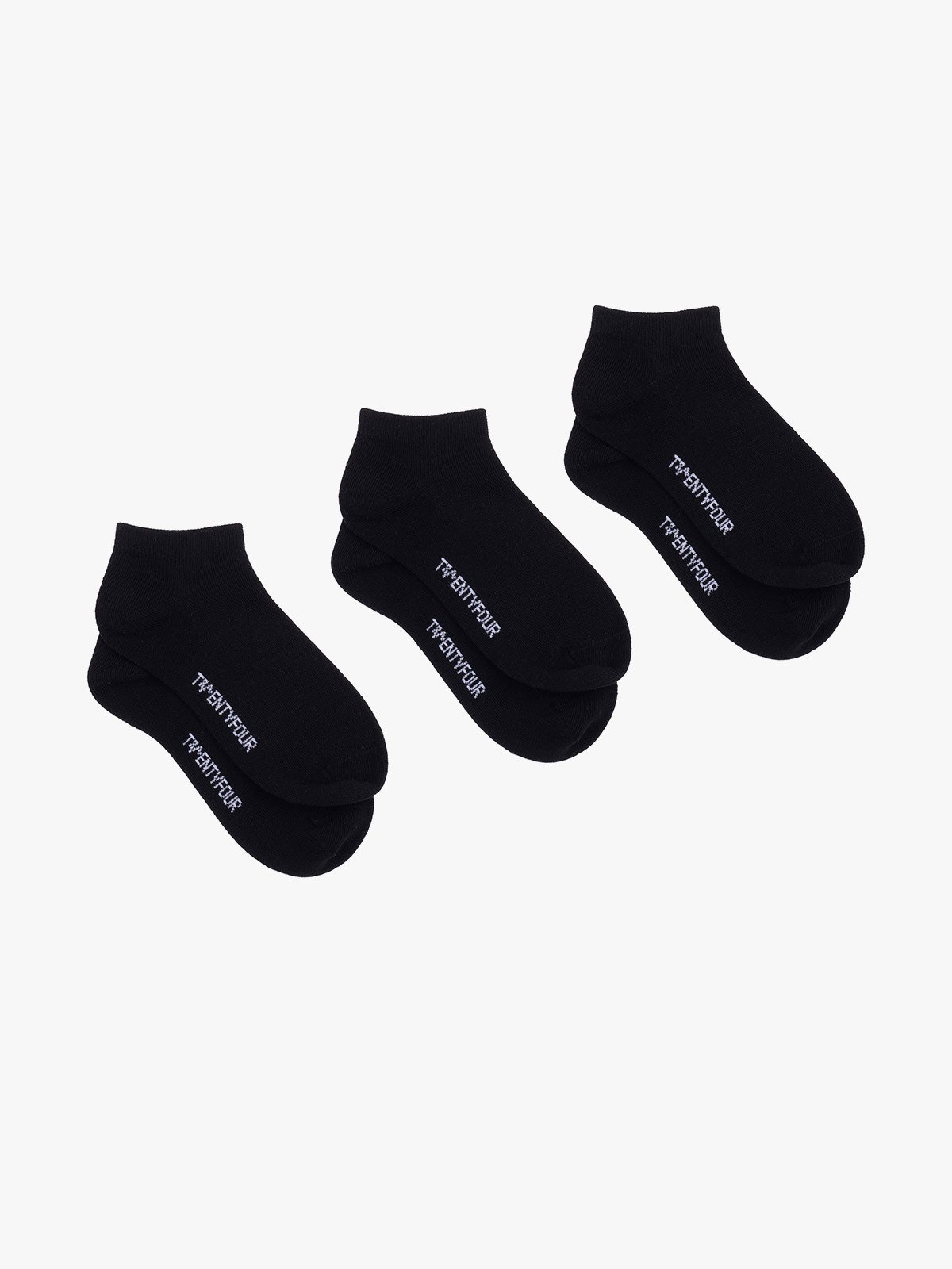 Twentyfour & Ankelsokk 3pk Sort
