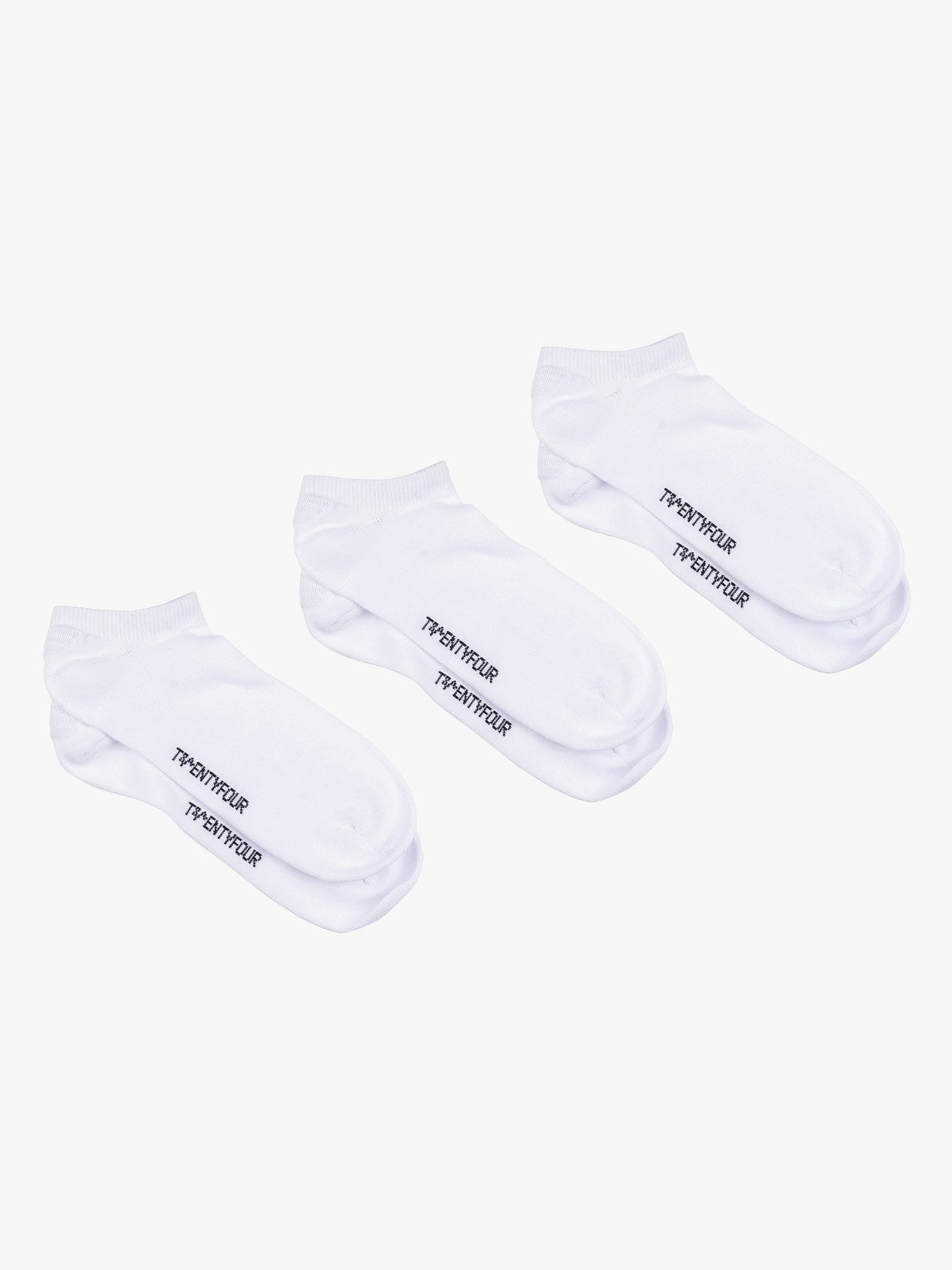 Twentyfour & Ankelsokk Sneaker 3pk Hvit