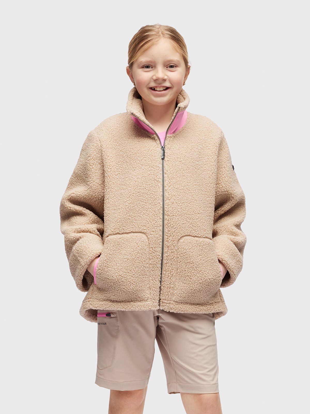 Twentyfour Popsi Pile Jakke JR Beige