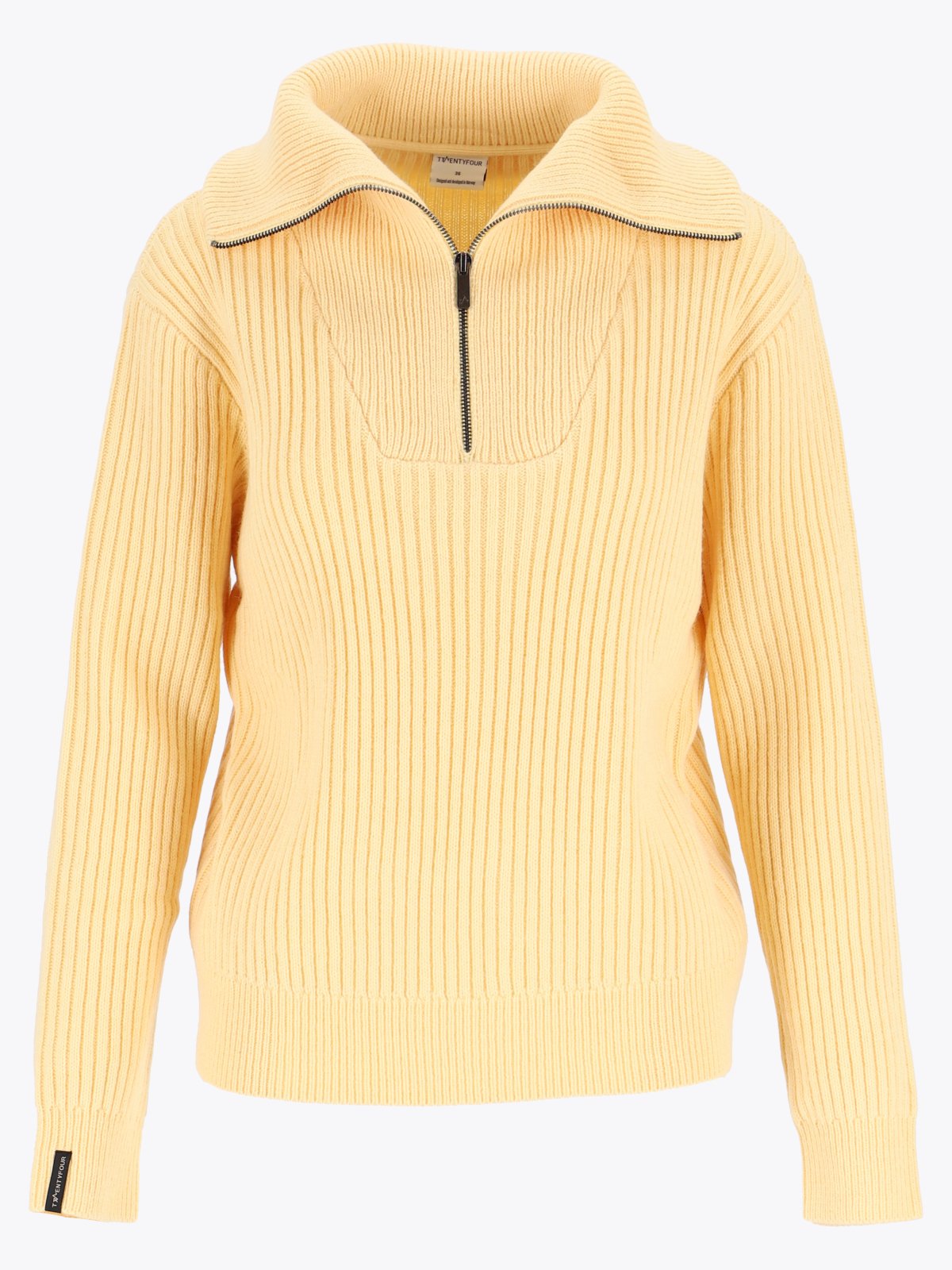 Twentyfour Mode Rib HZ Knit D Lys Gul