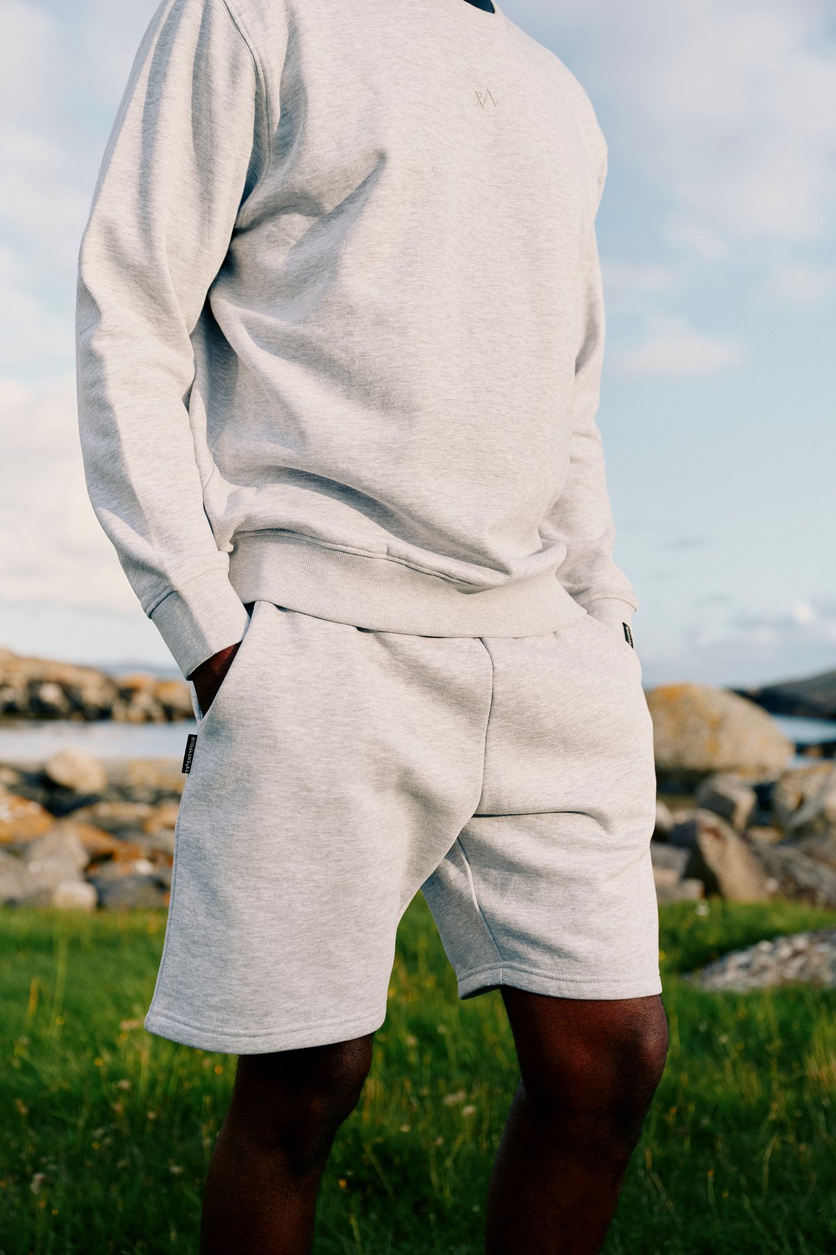 Twentyfour & Shorts H Lys Grå