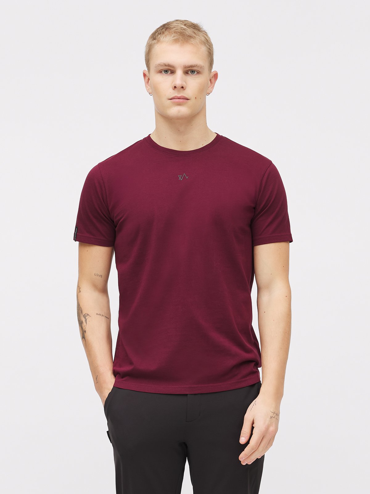 Twentyfour & T-skjorte U M Burgunder