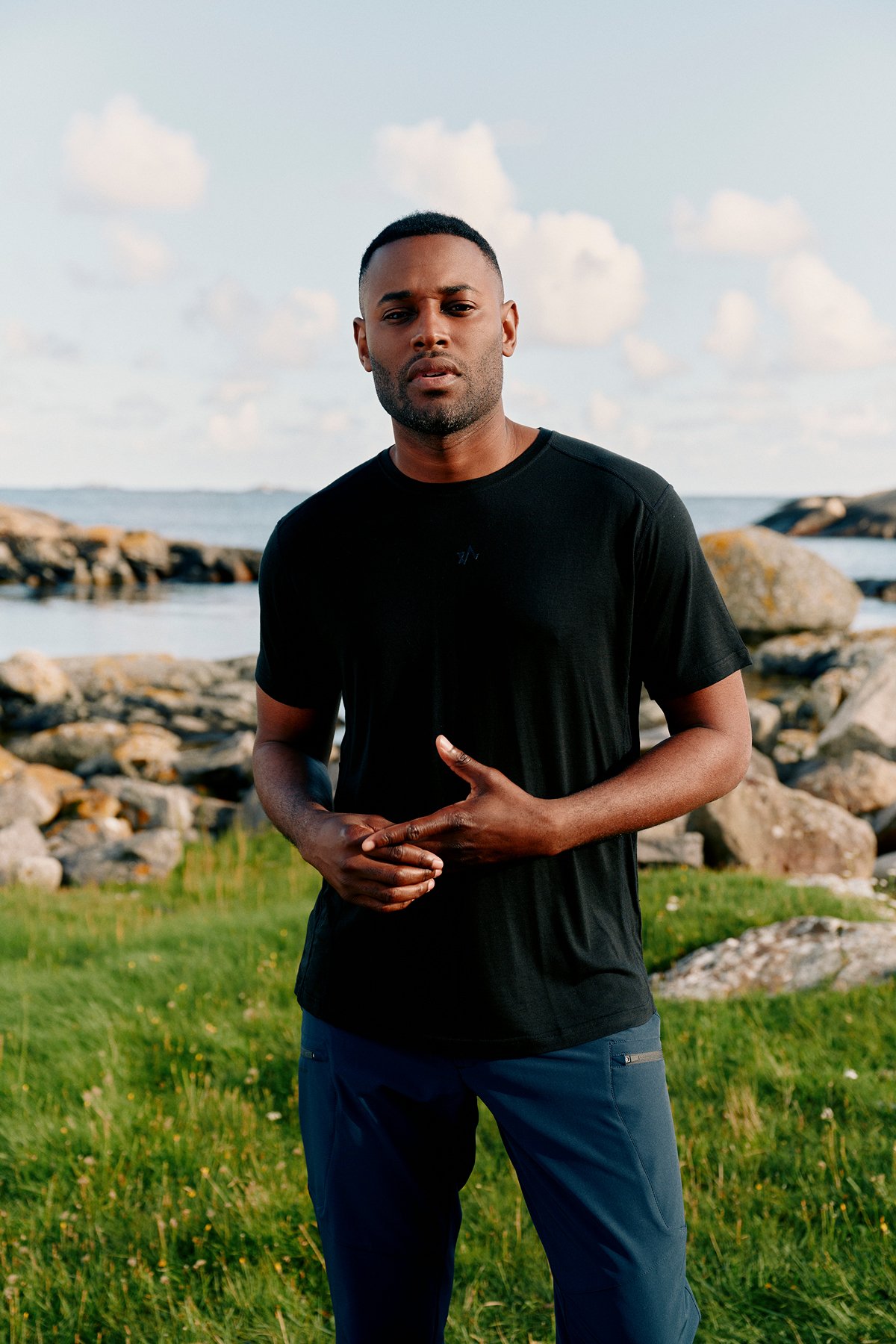 Twentyfour Venture Ullmix T-skjorte H Sort