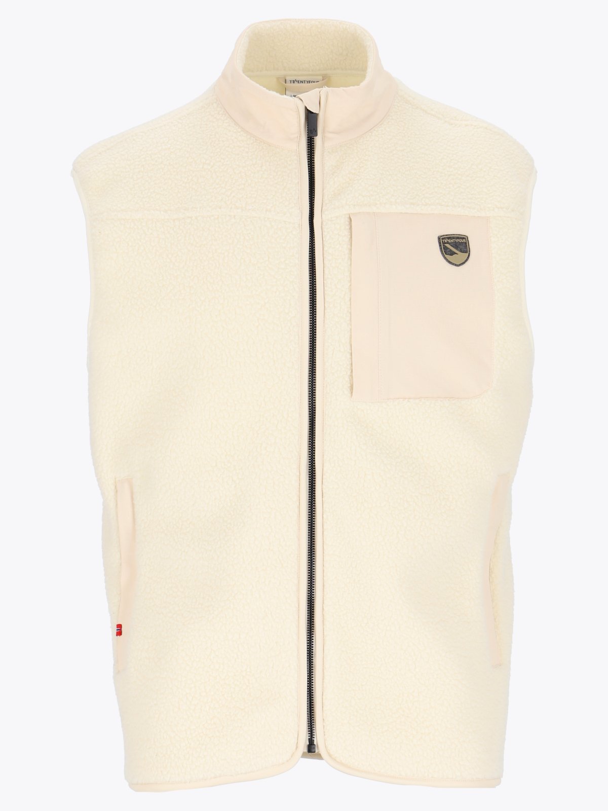 Twentyfour Aurora Pile Vest H KLN Gråhvit