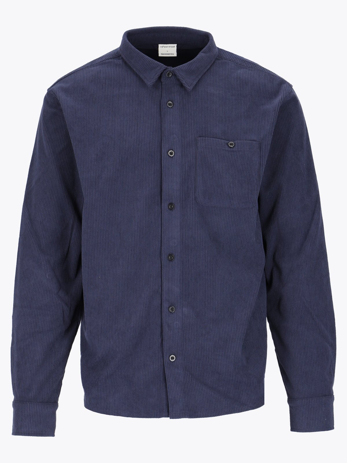 Twentyfour Mode Cord Skjorte H Marine