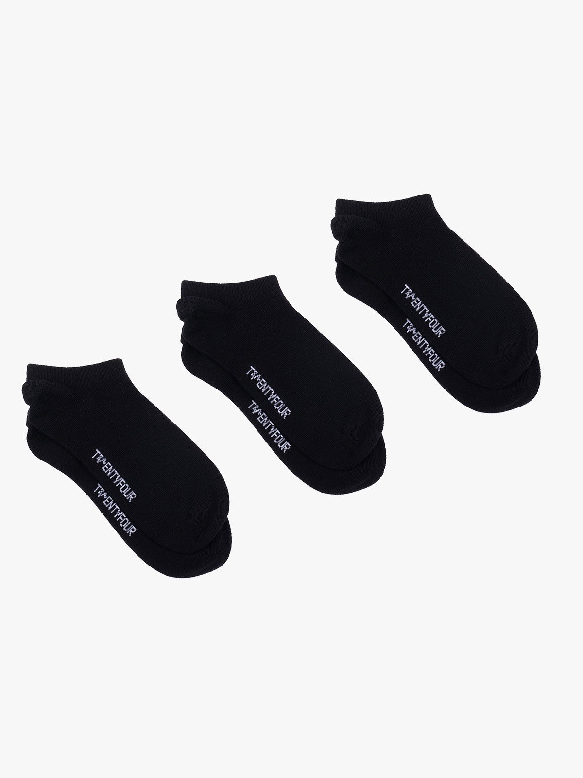 Twentyfour & Ankelsokk Sneaker 3pk Sort