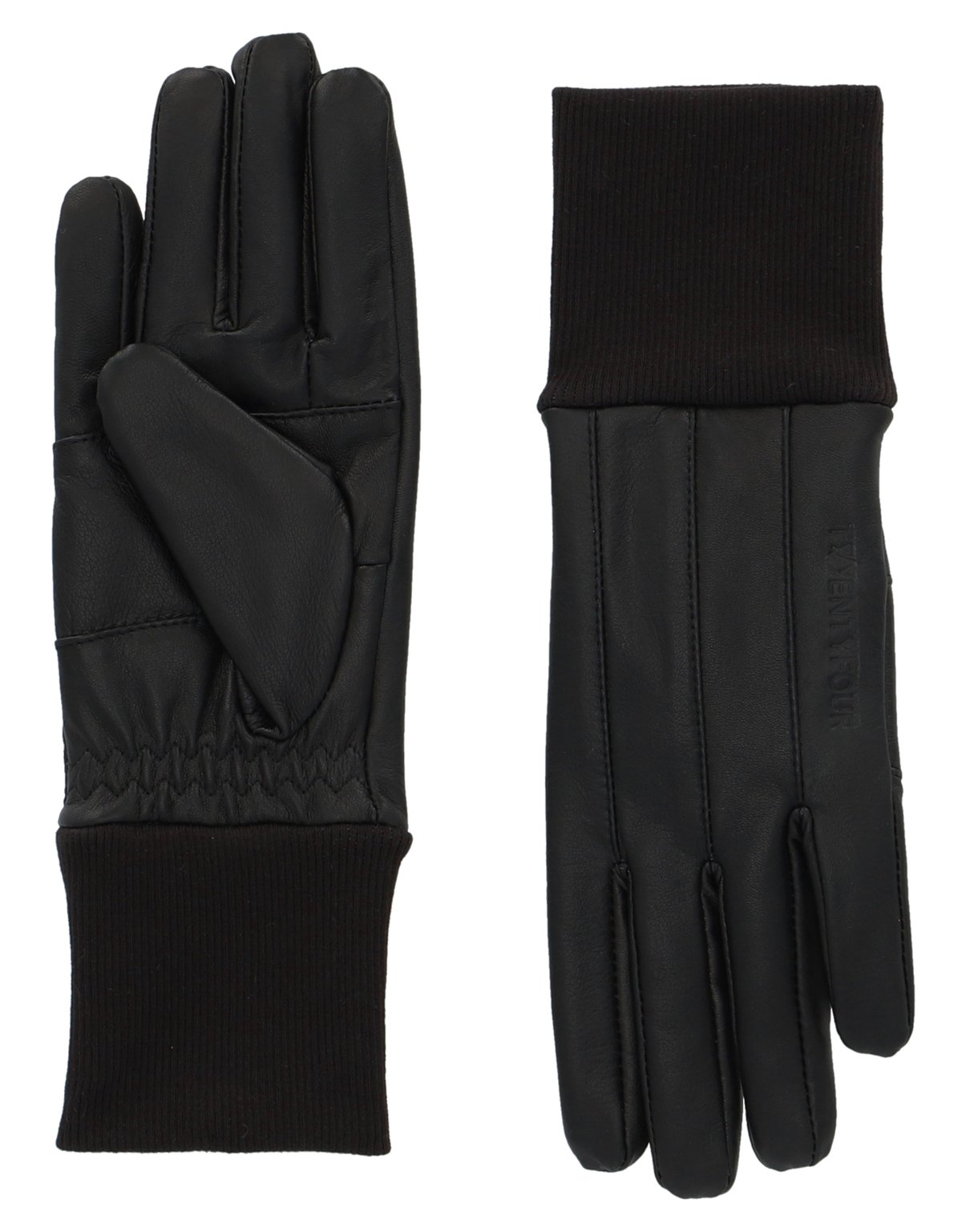 Twentyfour Mode Skinnhanske Sort