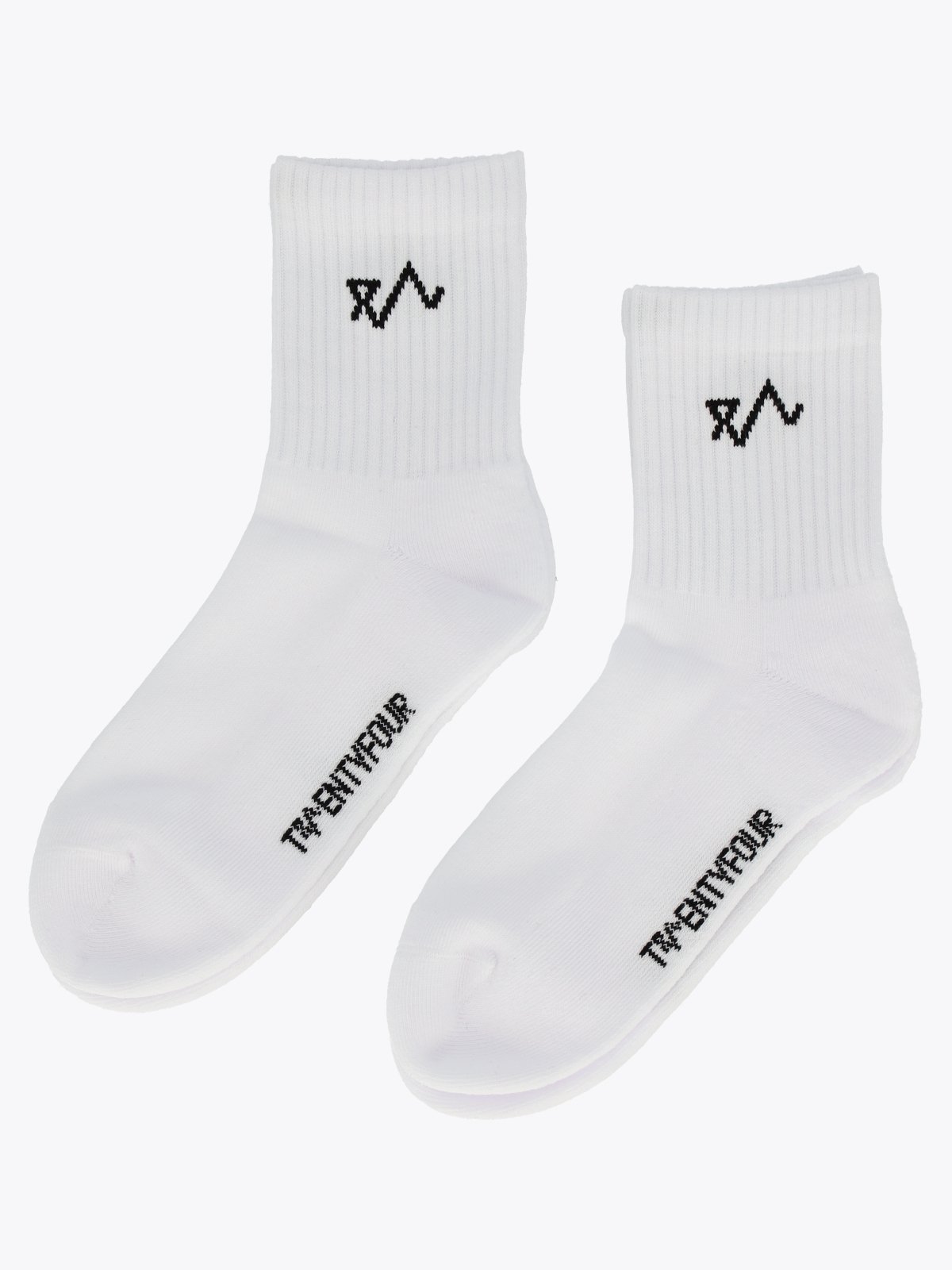 Twentyfour & Sportsokk Mid 2pk Hvit