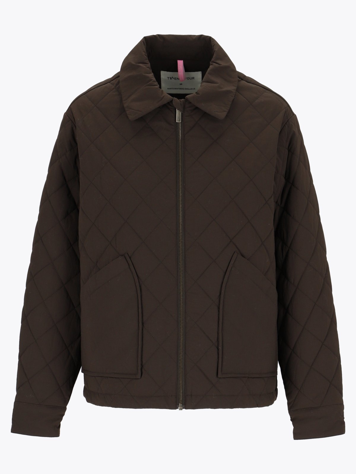 Twentyfour Marte Quilted Jakke D Mørk Brun