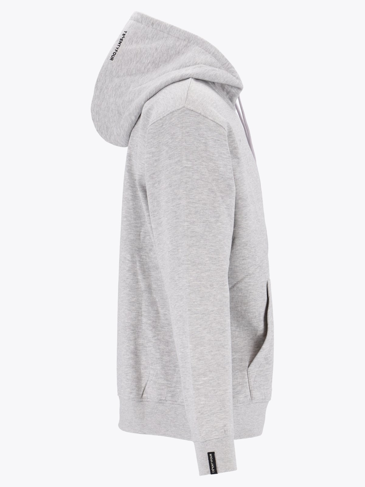 Twentyfour & Zip Hoodie U Lys Grå M