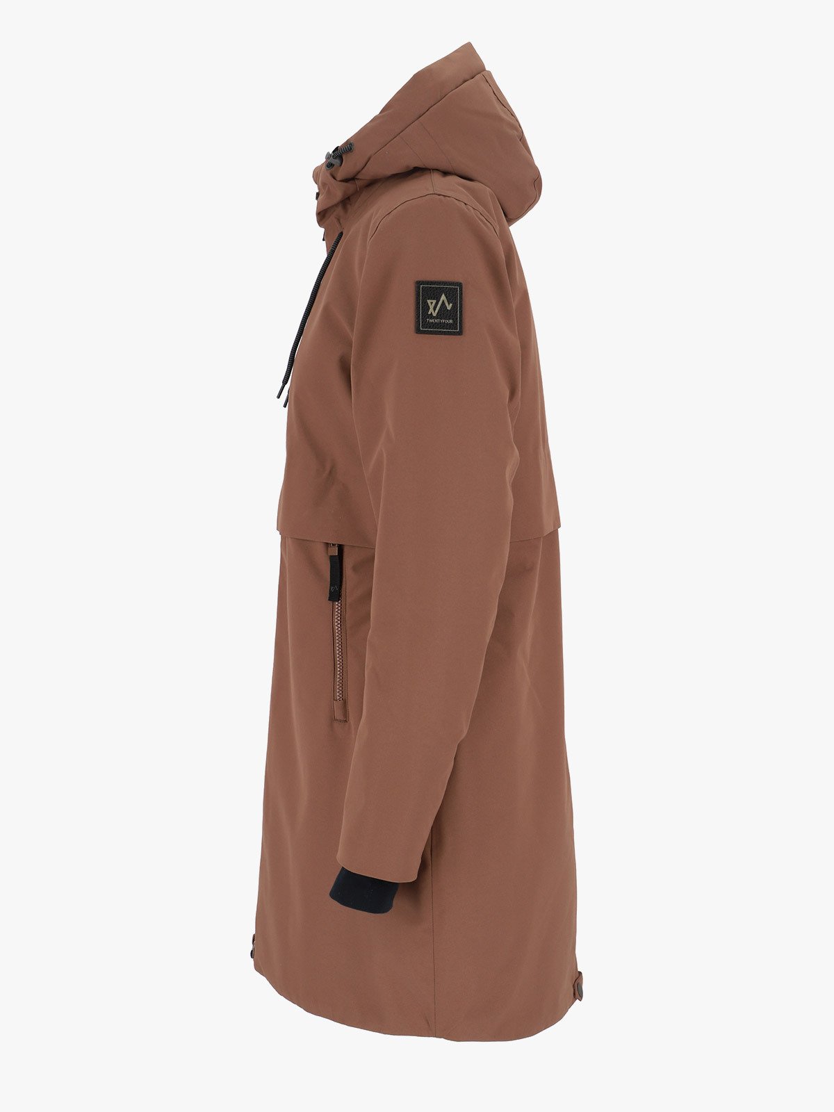 Twentyfour Mellow Vattert Parkas D Mokka
