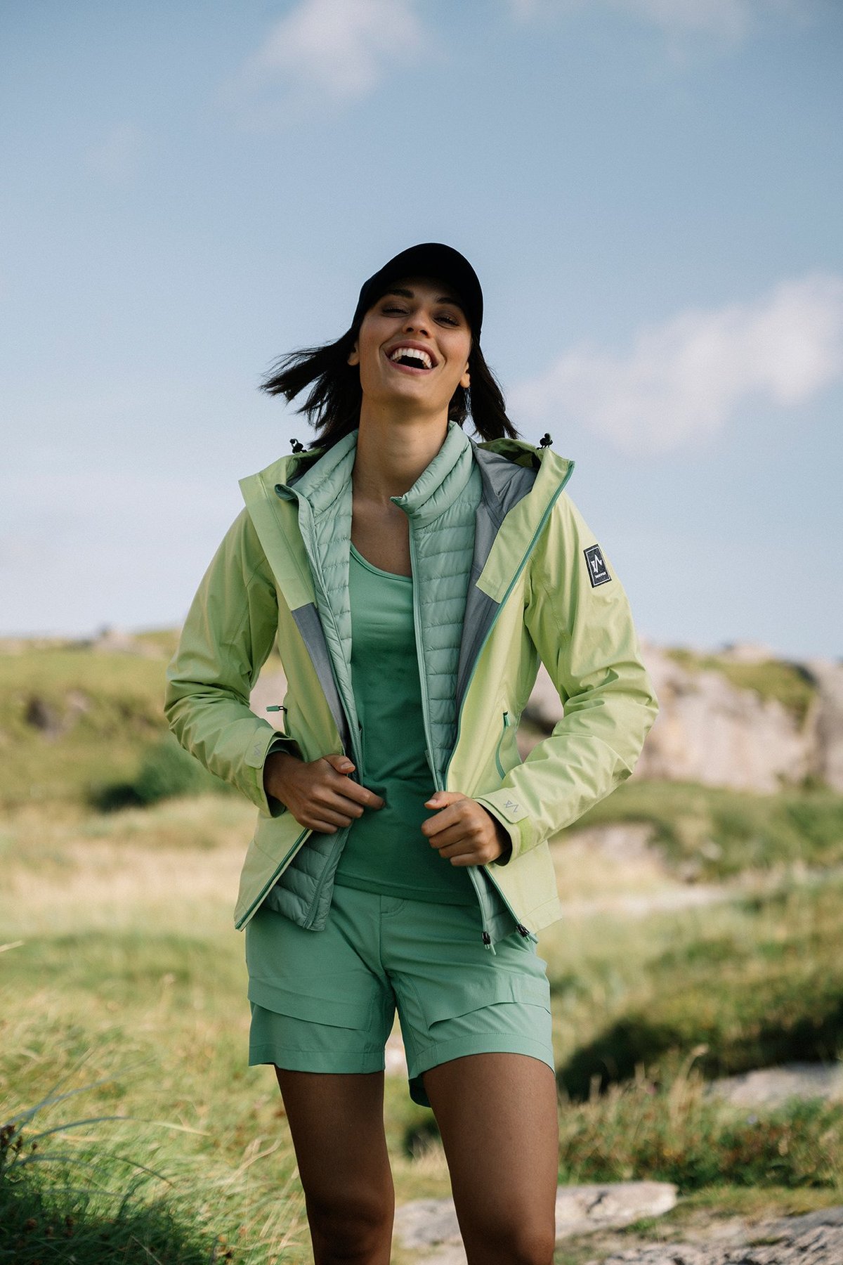 Twentyfour Loen 3-Lags Jakke D Lime