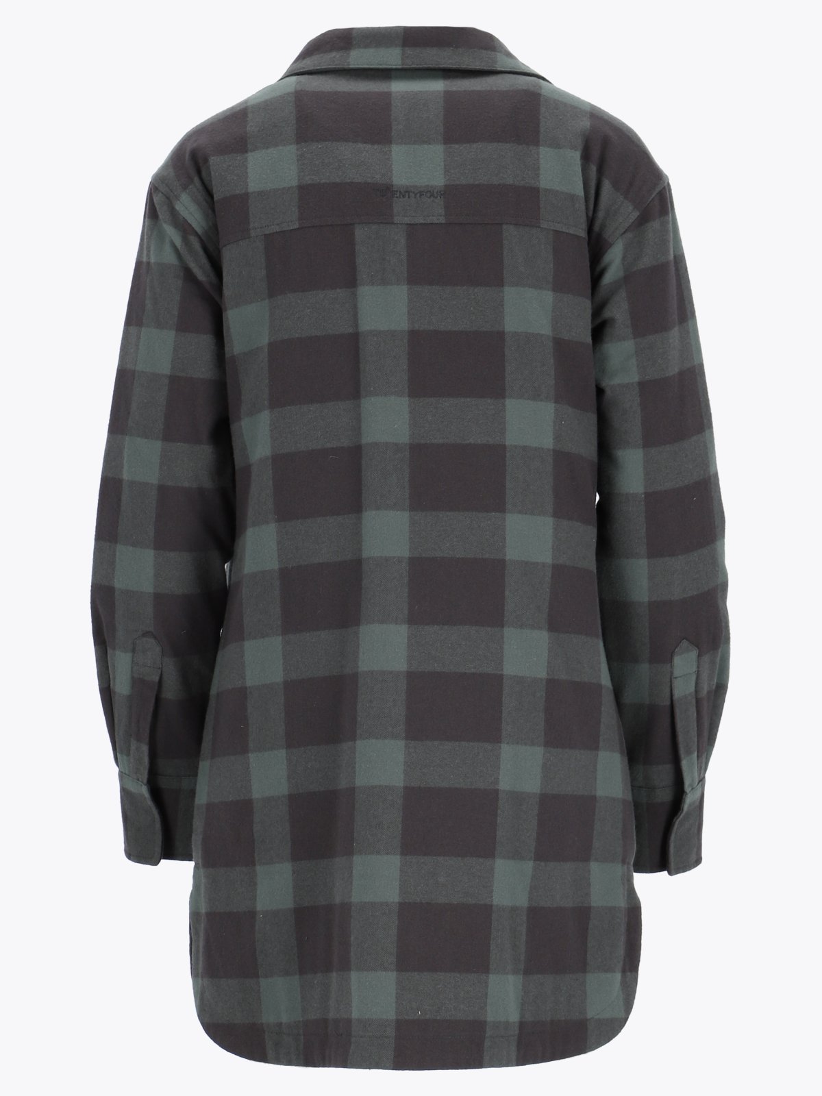 Twentyfour Finse Flannel Jakke D Mellomgrønn