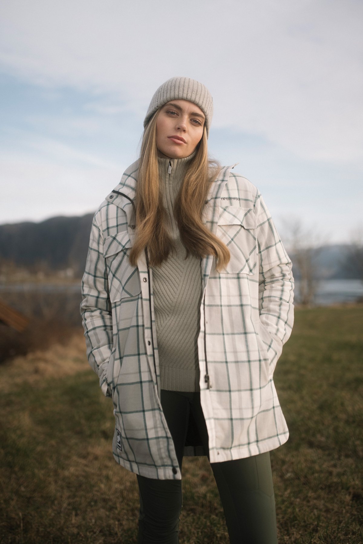 Twentyfour Finse Flannel Jakke D Varm Grå