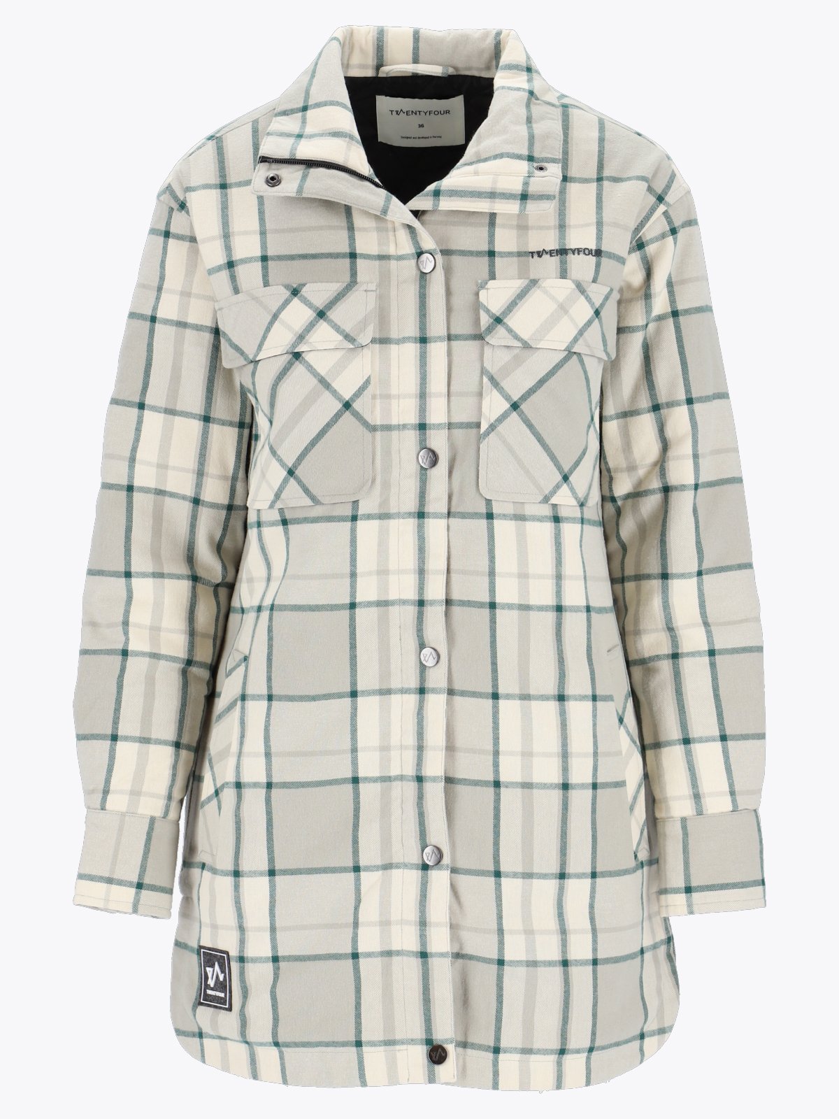 Twentyfour Finse Flannel Jakke D Varm Grå