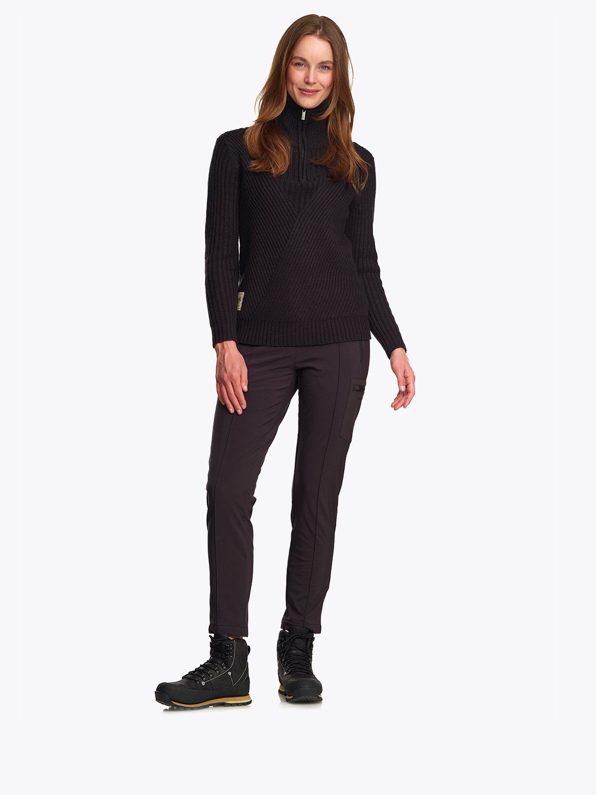 Twentyfour Finse Una Knit Sweater W Skyggesort