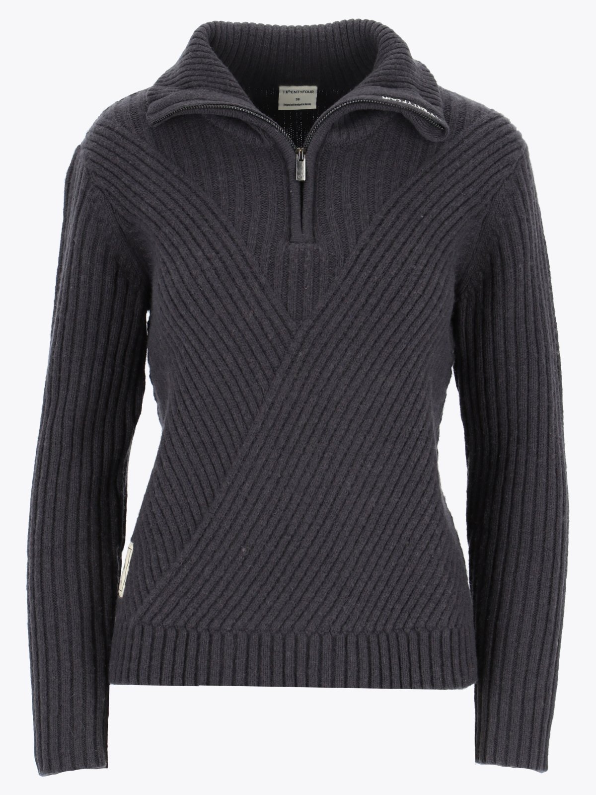 Twentyfour Finse Una Knit Sweater W Skyggesort