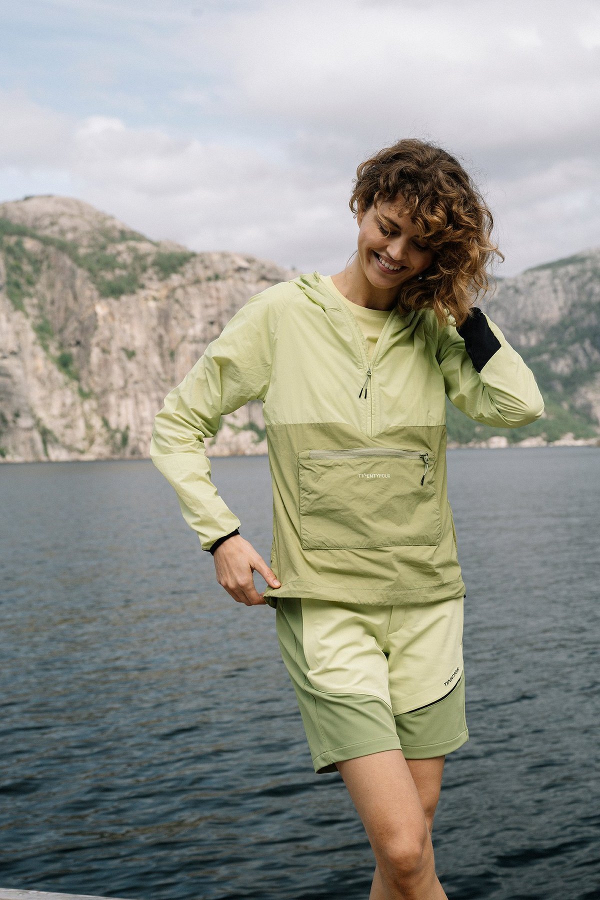 Twentyfour Flåm 2.0 Light Anorakk D Lime