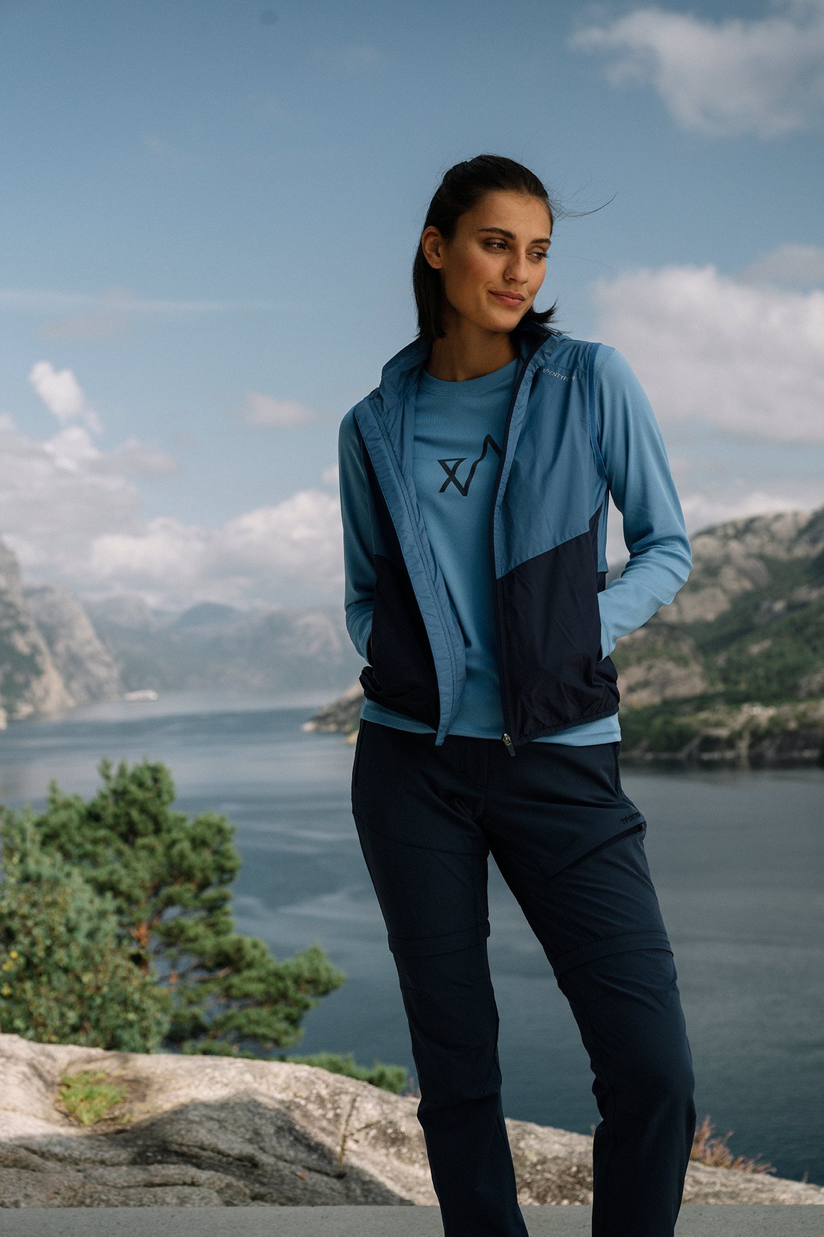 Twentyfour Flåm Hiking Vest D Blå