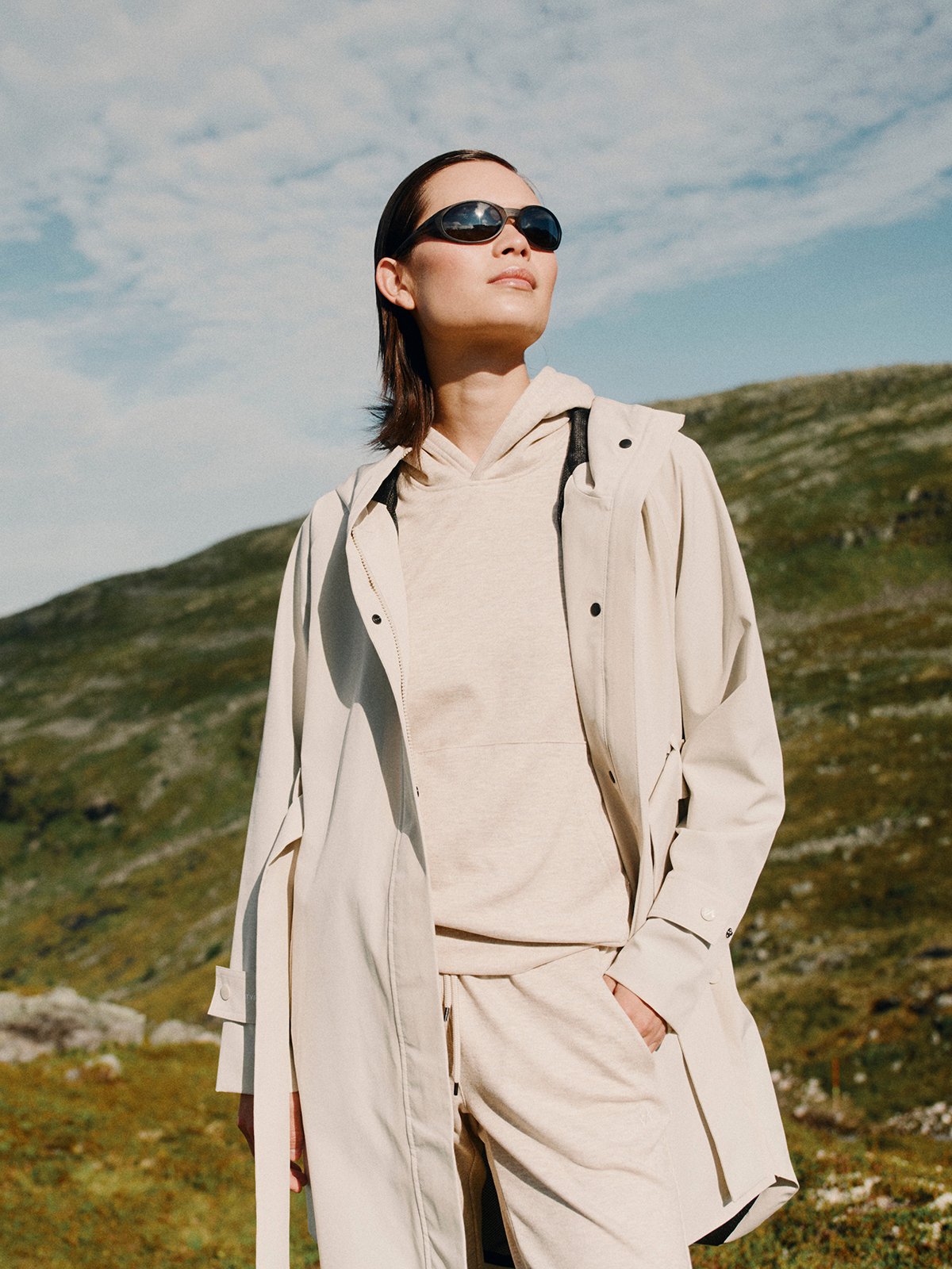 Twentyfour Mode Comfy Hoodie D Gråhvit