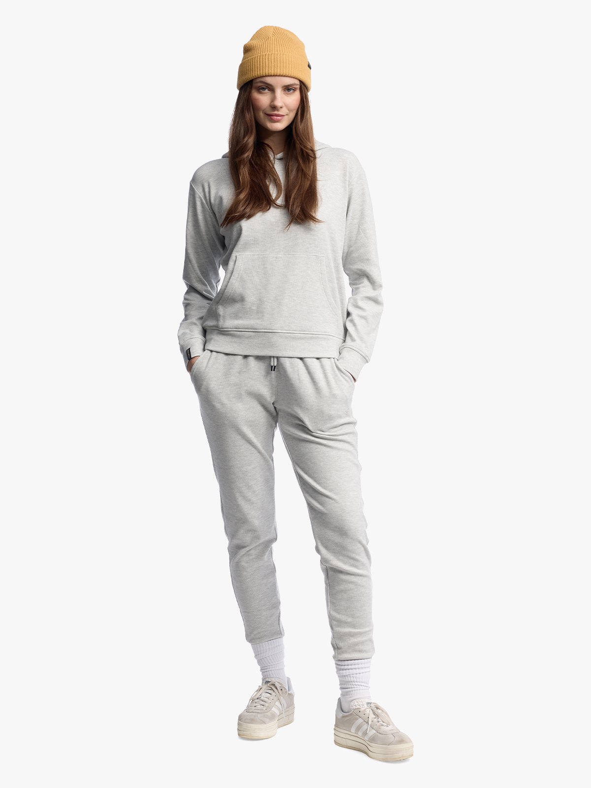 Twentyfour Mode Comfy Hoodie D Lys Grå M