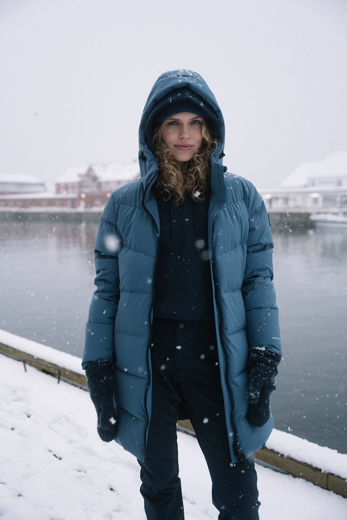 Twentyfour Mode Maya Dunparkas D Gråblå