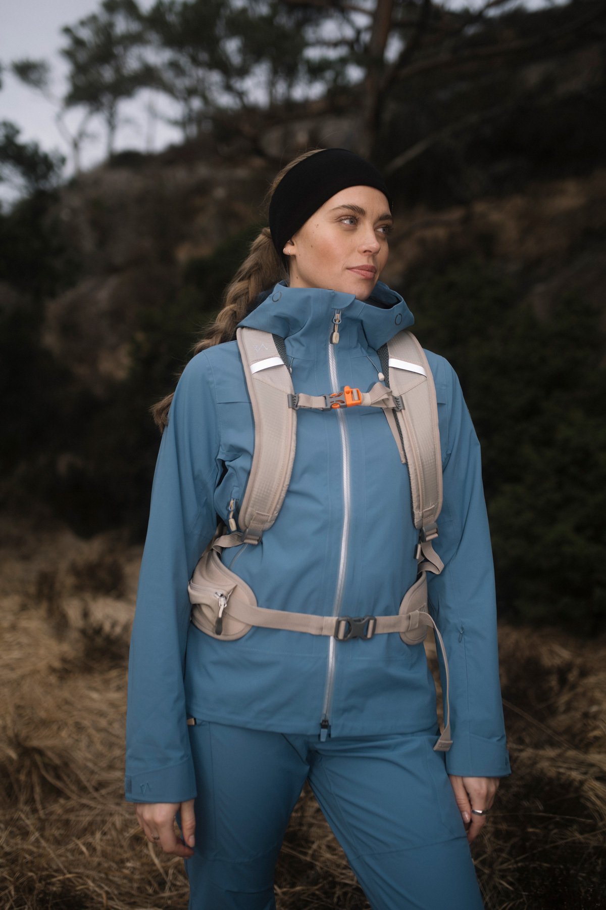 Twentyfour Finse 3L Skalljakke D Mellomblå