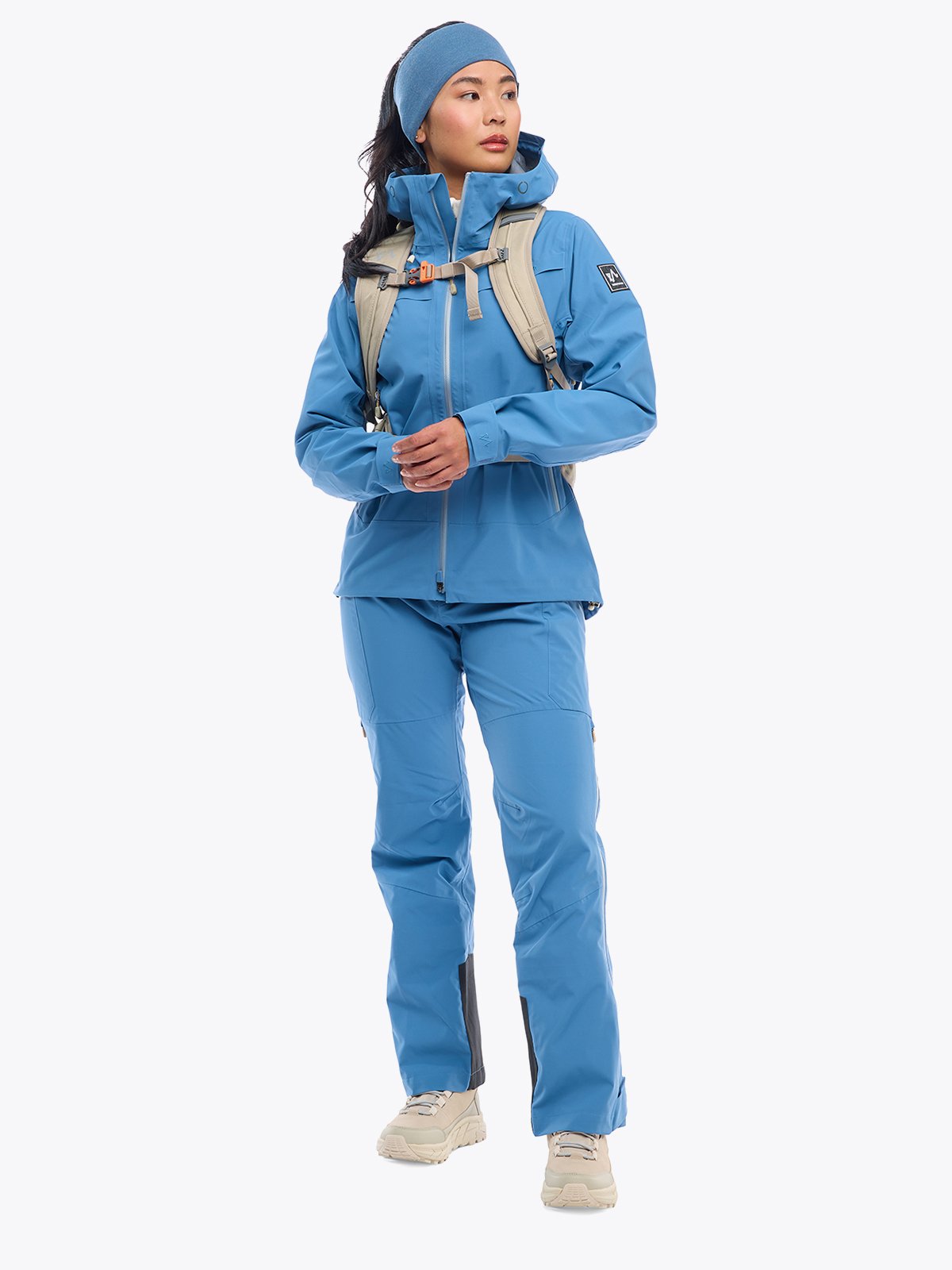 Twentyfour Finse 3L Skalljakke D Mellomblå