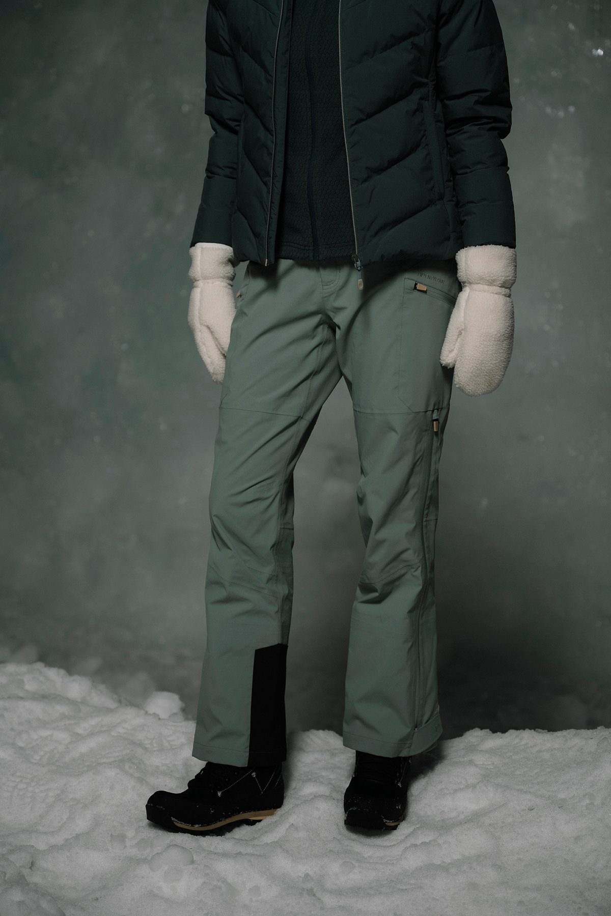 Twentyfour Finse 3L Skallbukse D Grågrønn