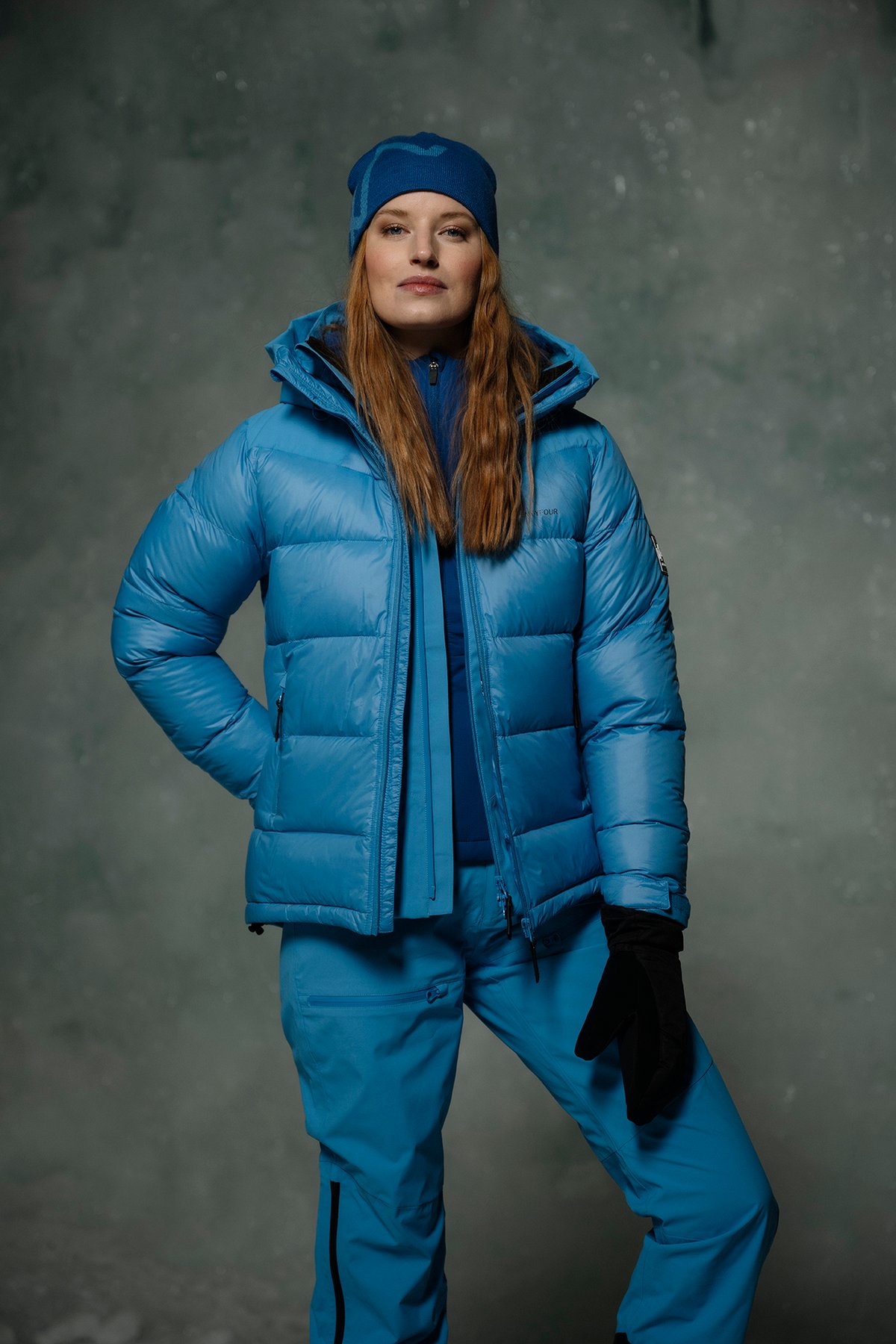 Twentyfour Isbre Dunjakke D Asurblå