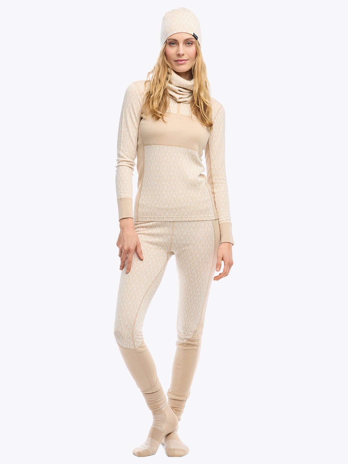 Twentyfour Aurora Aya Ull Tights D Sand