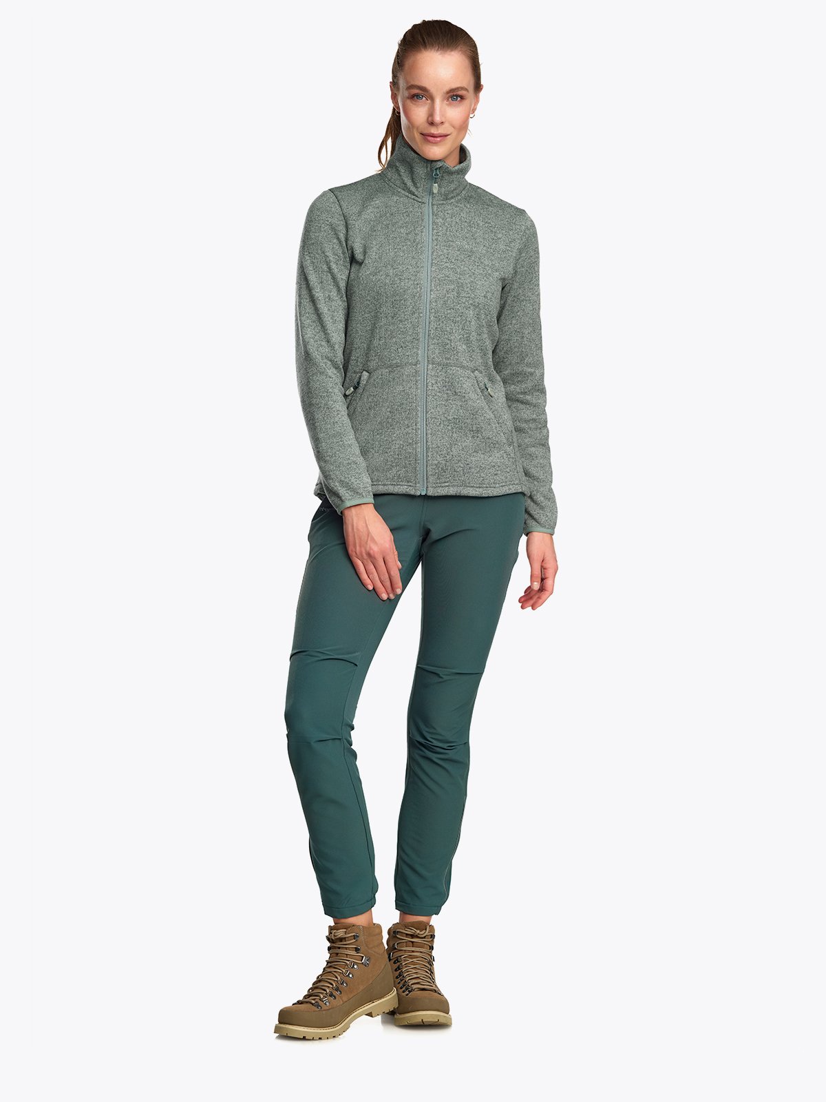 Twentyfour Finse Knitfleece D Mellomgrønn