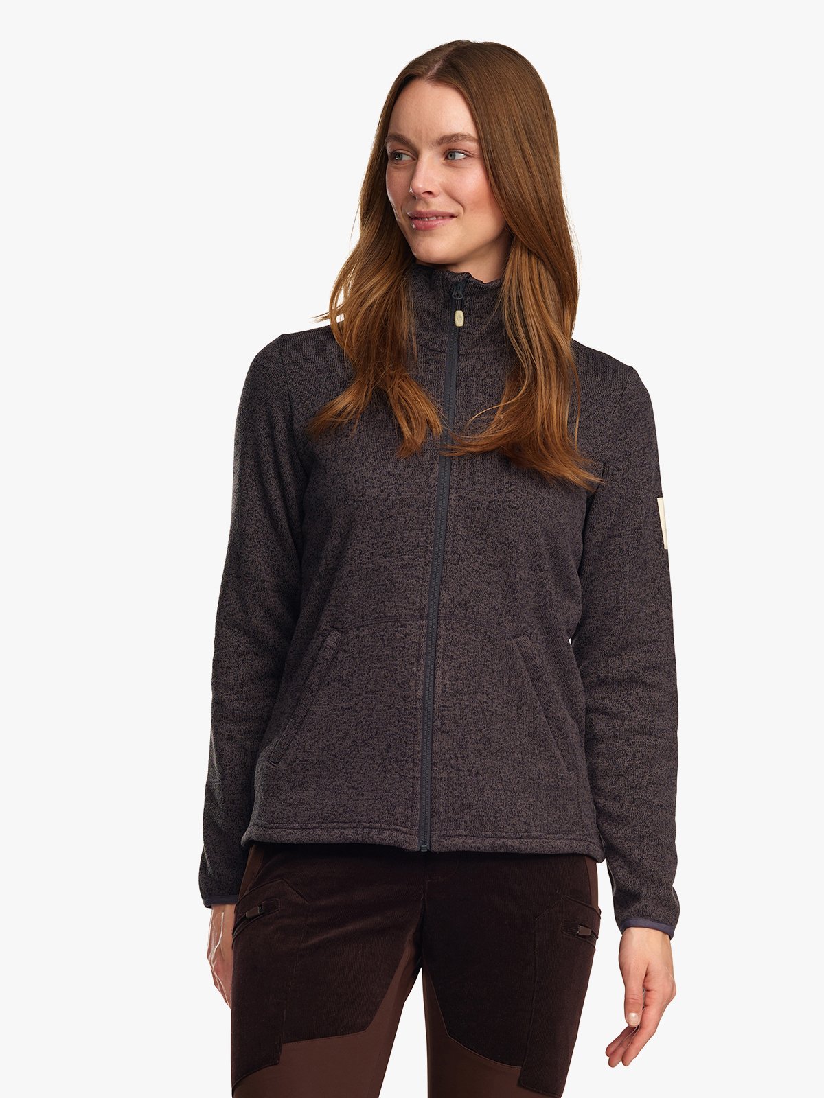 Twentyfour Finse Knitfleece D Skyggesort