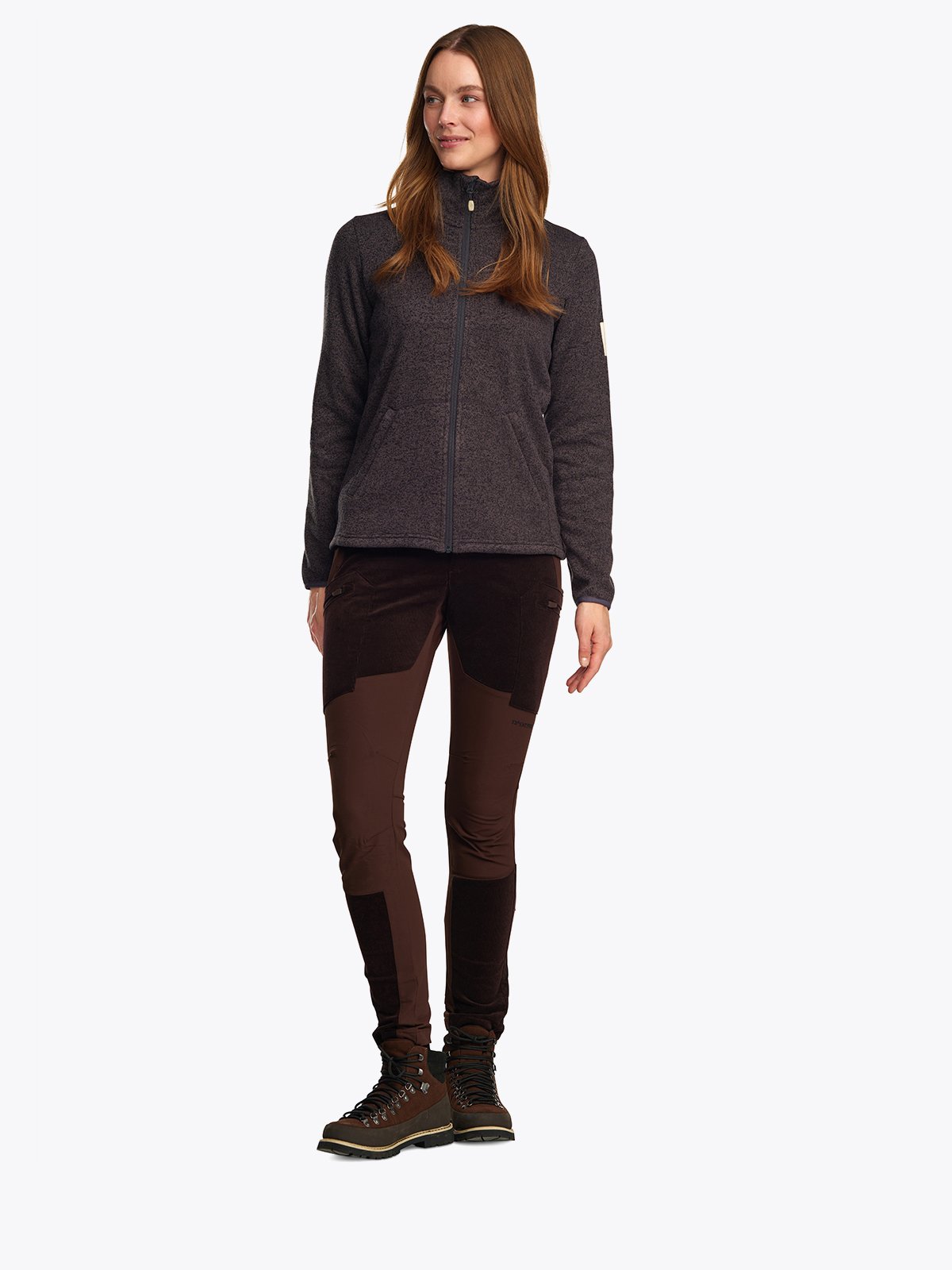 Twentyfour Finse Knitfleece D Skyggesort