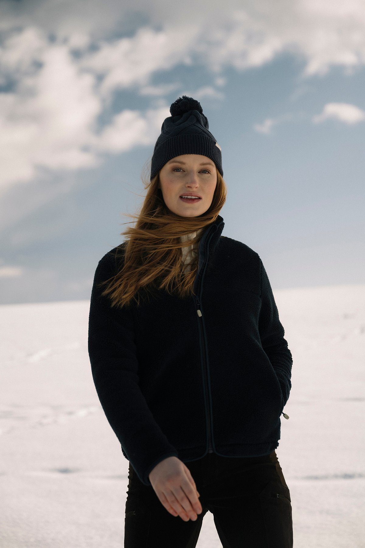 Twentyfour Finse LZ Sherpafleece D Blekkblå