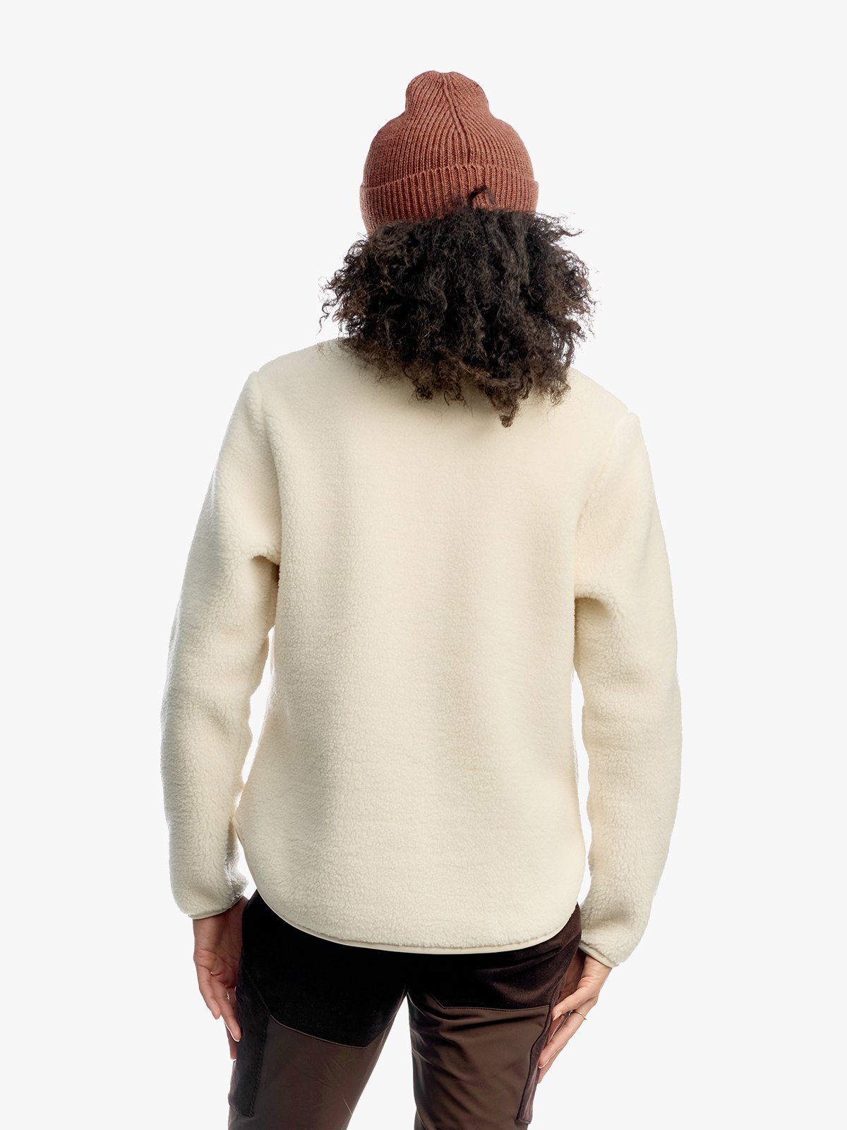 Twentyfour Finse LZ Sherpafleece D Gråhvit