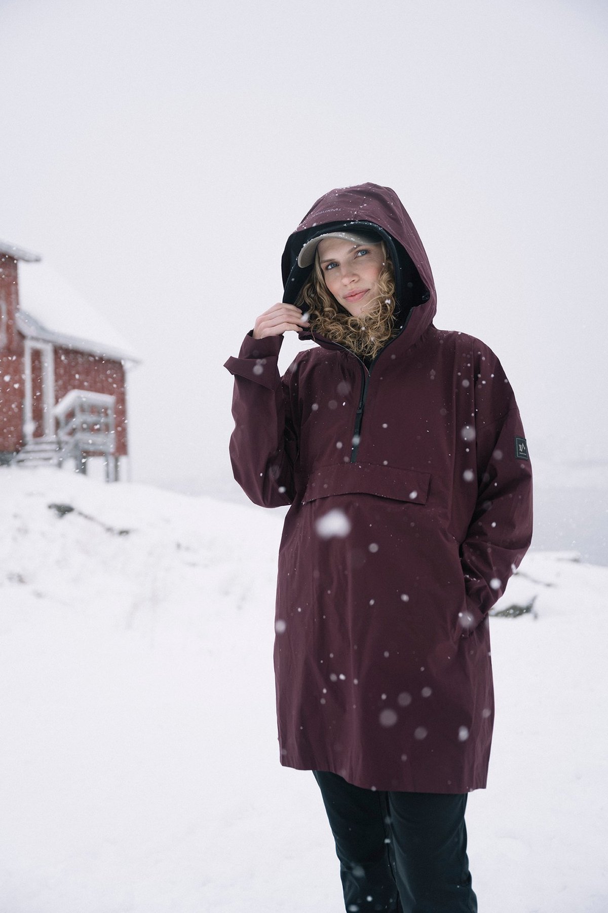 Twentyfour Mode 3L Poncho D M Burgunder